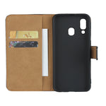 Fondina flip orizzontale in pelle per Samsung Galaxy A40 con chiusura magnetica e staffa e slot per schede e portafoglio, For Galaxy A40