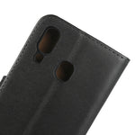 Fondina flip orizzontale in pelle per Samsung Galaxy A40 con chiusura magnetica e staffa e slot per schede e portafoglio, For Galaxy A40