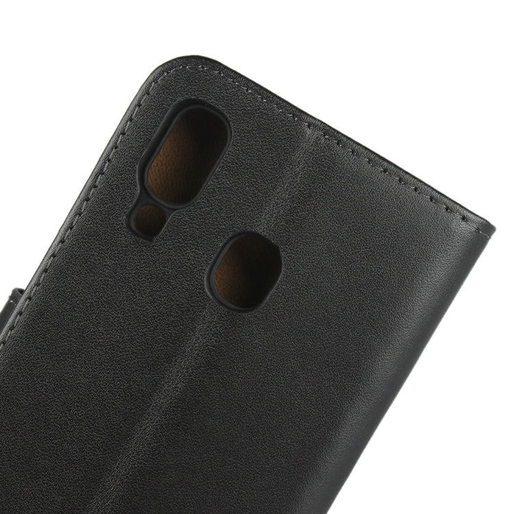 Fondina flip orizzontale in pelle per Samsung Galaxy A40 con chiusura magnetica e staffa e slot per schede e portafoglio, For Galaxy A40