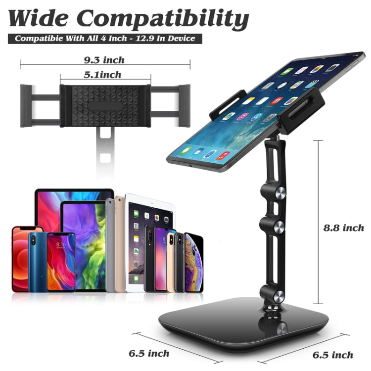 Supporto da tavolo pieghevole per tablet 4-12,9 pollici