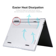 ENKAY per Huawei MateBook D 14 / Honor MagicBook 14 Versione USA Custodia protettiva in cristallo 2 in 1 con pellicola per tastiera in TPU, For Huawei MateBook D 14