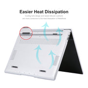 ENKAY per Huawei MateBook D 15 / Honor MagicBook 15 Versione USA Custodia protettiva in cristallo 2 in 1 con pellicola per tastiera in TPU, For Huawei MateBook D 15
