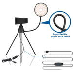 Lampada ad anello LED dimmerabile con treppiede