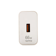 HW-66W Caricabatterie da viaggio a ricarica rapida USB da 66 W + cavo dati di ricarica flash da USB a tipo C, spina americana, US Plug(1m), US Plug(1.5m), US Plug(2m)