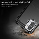 Custodia morbida in TPU in fibra di carbonio con trama spazzolata serie MOFI Gentleness, For Redmi K40 /K40 Pro /K40 Pro+/Poco F3, For Redmi Note 9s /Note 9 Pro /Note 9 Pro Max, For Xiaomi Redmi Note 10 / Note 10S, For Redmi Note 10 Pro / Note 10 Pro M...