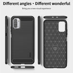 Custodia morbida in TPU in fibra di carbonio con trama spazzolata serie MOFI Gentleness, For Redmi K40 /K40 Pro /K40 Pro+/Poco F3, For Redmi Note 9s /Note 9 Pro /Note 9 Pro Max, For Xiaomi Redmi Note 10 / Note 10S, For Redmi Note 10 Pro / Note 10 Pro M...