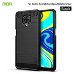 Custodia morbida in TPU in fibra di carbonio con trama spazzolata serie MOFI Gentleness, For Redmi K40 /K40 Pro /K40 Pro+/Poco F3, For Redmi Note 9s /Note 9 Pro /Note 9 Pro Max, For Xiaomi Redmi Note 10 / Note 10S, For Redmi Note 10 Pro / Note 10 Pro M...