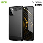 Custodia morbida in TPU in fibra di carbonio con trama spazzolata serie MOFI Gentleness, For Redmi K40 /K40 Pro /K40 Pro+/Poco F3, For Redmi Note 9s /Note 9 Pro /Note 9 Pro Max, For Xiaomi Redmi Note 10 / Note 10S, For Redmi Note 10 Pro / Note 10 Pro M...