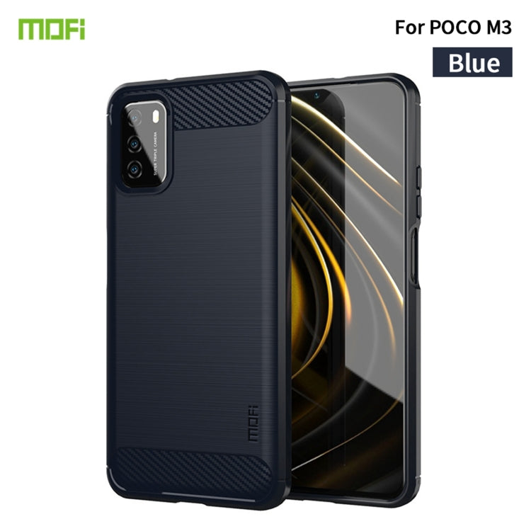 Custodia morbida in TPU in fibra di carbonio con trama spazzolata serie MOFI Gentleness, For Redmi K40 /K40 Pro /K40 Pro+/Poco F3, For Redmi Note 9s /Note 9 Pro /Note 9 Pro Max, For Xiaomi Redmi Note 10 / Note 10S, For Redmi Note 10 Pro / Note 10 Pro M...