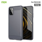 Custodia morbida in TPU in fibra di carbonio con trama spazzolata serie MOFI Gentleness, For Redmi K40 /K40 Pro /K40 Pro+/Poco F3, For Redmi Note 9s /Note 9 Pro /Note 9 Pro Max, For Xiaomi Redmi Note 10 / Note 10S, For Redmi Note 10 Pro / Note 10 Pro M...