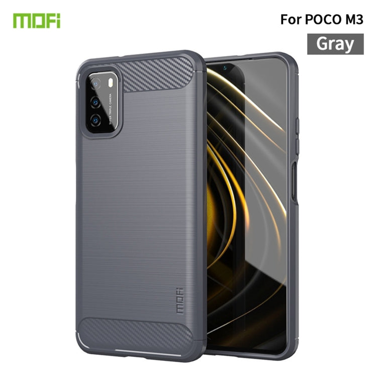 Custodia morbida in TPU in fibra di carbonio con trama spazzolata serie MOFI Gentleness, For Redmi K40 /K40 Pro /K40 Pro+/Poco F3, For Redmi Note 9s /Note 9 Pro /Note 9 Pro Max, For Xiaomi Redmi Note 10 / Note 10S, For Redmi Note 10 Pro / Note 10 Pro M...