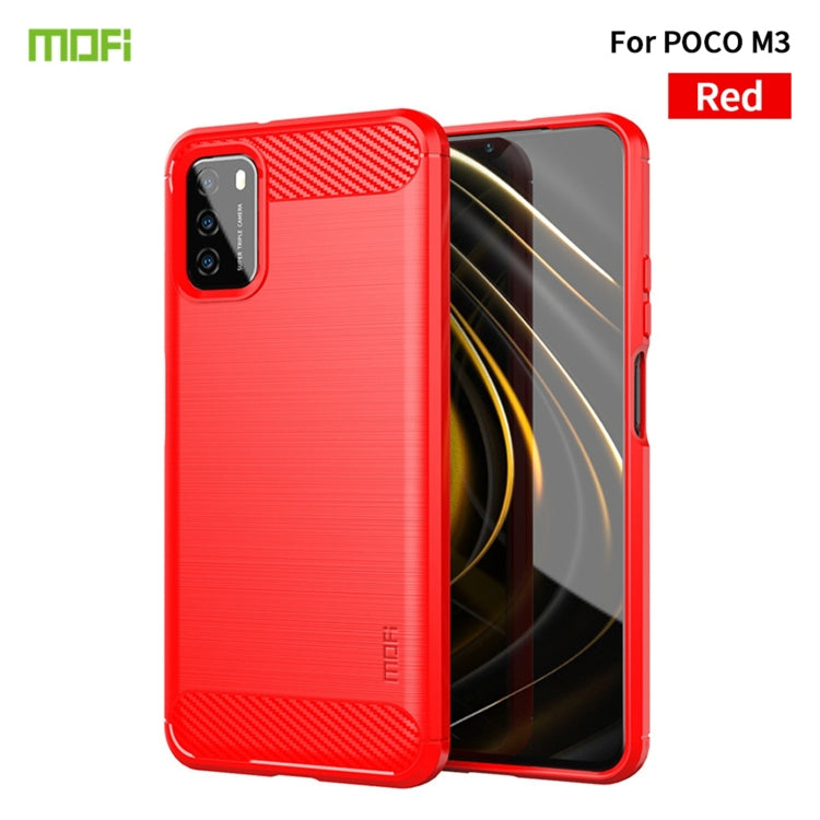 Custodia morbida in TPU in fibra di carbonio con trama spazzolata serie MOFI Gentleness, For Redmi K40 /K40 Pro /K40 Pro+/Poco F3, For Redmi Note 9s /Note 9 Pro /Note 9 Pro Max, For Xiaomi Redmi Note 10 / Note 10S, For Redmi Note 10 Pro / Note 10 Pro M...