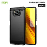 Custodia morbida in TPU in fibra di carbonio con trama spazzolata serie MOFI Gentleness, For Redmi K40 /K40 Pro /K40 Pro+/Poco F3, For Redmi Note 9s /Note 9 Pro /Note 9 Pro Max, For Xiaomi Redmi Note 10 / Note 10S, For Redmi Note 10 Pro / Note 10 Pro M...