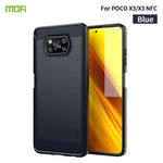 Custodia morbida in TPU in fibra di carbonio con trama spazzolata serie MOFI Gentleness, For Redmi K40 /K40 Pro /K40 Pro+/Poco F3, For Redmi Note 9s /Note 9 Pro /Note 9 Pro Max, For Xiaomi Redmi Note 10 / Note 10S, For Redmi Note 10 Pro / Note 10 Pro M...