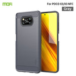 Custodia morbida in TPU in fibra di carbonio con trama spazzolata serie MOFI Gentleness, For Redmi K40 /K40 Pro /K40 Pro+/Poco F3, For Redmi Note 9s /Note 9 Pro /Note 9 Pro Max, For Xiaomi Redmi Note 10 / Note 10S, For Redmi Note 10 Pro / Note 10 Pro M...