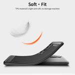 Custodia morbida in TPU in fibra di carbonio con trama spazzolata serie MOFI Gentleness, For Xiaomi Mi 10S, For?Xiaomi Mi 11, For Xiaomi Mi 11