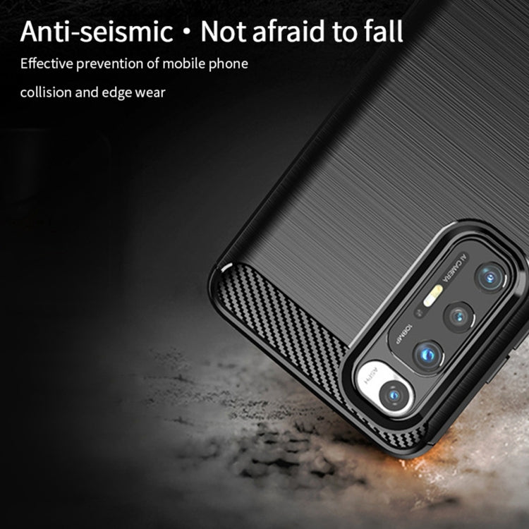 Custodia morbida in TPU in fibra di carbonio con trama spazzolata serie MOFI Gentleness, For Xiaomi Mi 10S, For?Xiaomi Mi 11, For Xiaomi Mi 11