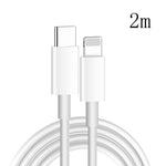 Cavo di ricarica rapida XJ-61 da 12 W USB-C / Type-C a 8 pin PD, 1m, 1.5m, 2m