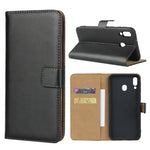 Fondina flip orizzontale in pelle per Samsung Galaxy M20 con chiusura magnetica e staffa e slot per schede e portafoglio, For Galaxy M20