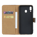 Fondina flip orizzontale in pelle per Samsung Galaxy M20 con chiusura magnetica e staffa e slot per schede e portafoglio, For Galaxy M20