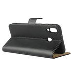 Fondina flip orizzontale in pelle per Samsung Galaxy M20 con chiusura magnetica e staffa e slot per schede e portafoglio, For Galaxy M20