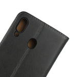 Fondina flip orizzontale in pelle per Samsung Galaxy M20 con chiusura magnetica e staffa e slot per schede e portafoglio, For Galaxy M20