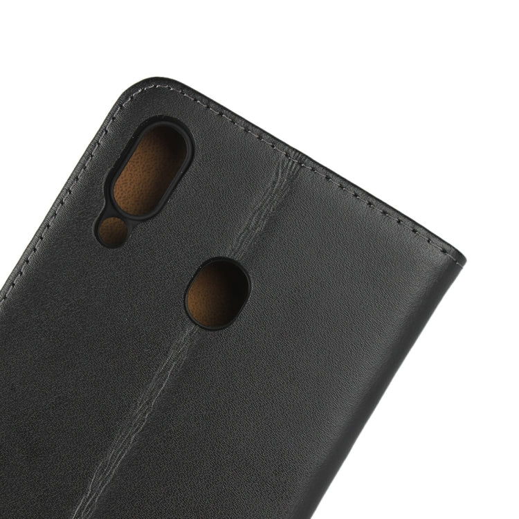 Fondina flip orizzontale in pelle per Samsung Galaxy M20 con chiusura magnetica e staffa e slot per schede e portafoglio, For Galaxy M20