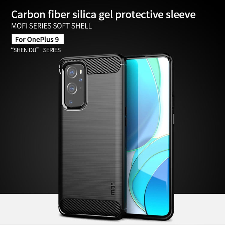 Custodia morbida TPU fibra carbonio per OnePlus 9