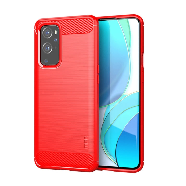 Custodia morbida TPU fibra carbonio per OnePlus 9