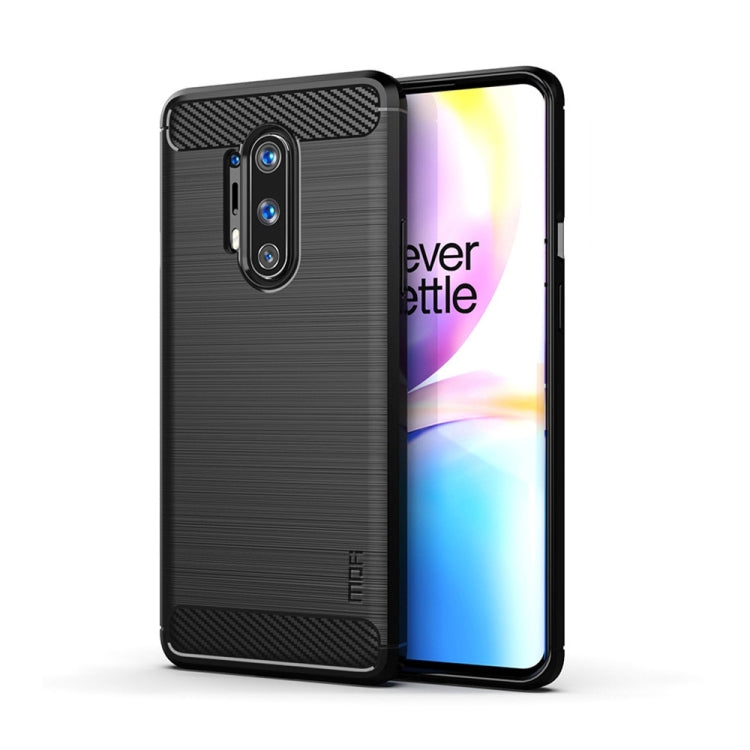 Custodia morbida TPU fibra carbonio per OnePlus 8 Pro