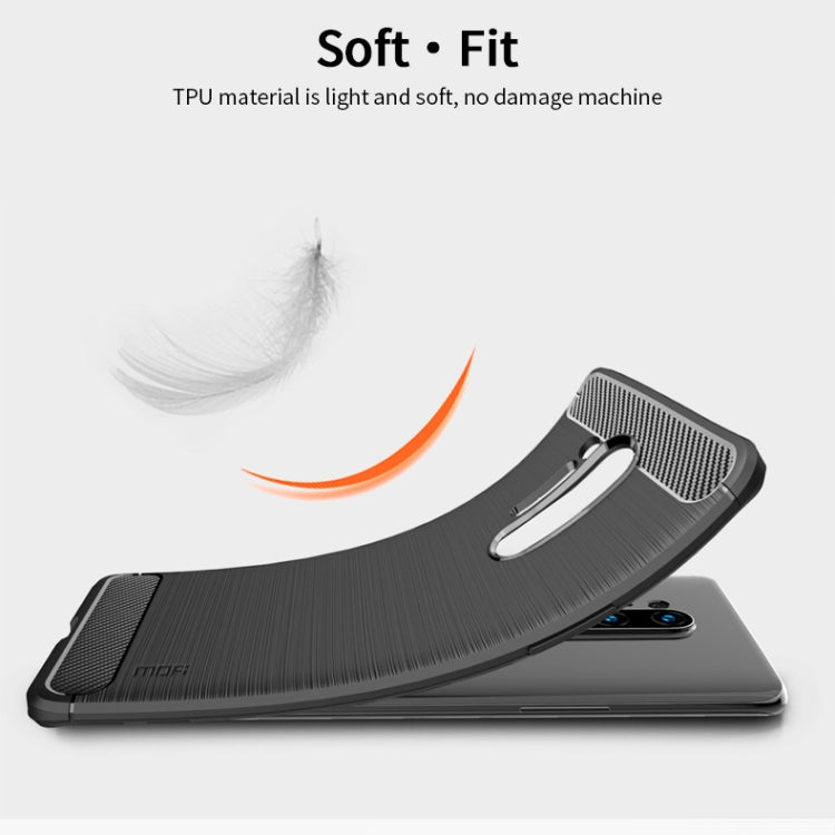 Custodia morbida TPU fibra carbonio per OnePlus 8 Pro
