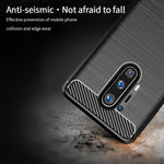 Custodia morbida TPU fibra carbonio per OnePlus 8 Pro