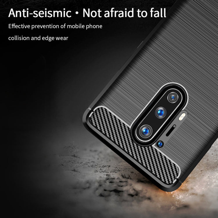 Custodia morbida TPU fibra carbonio per OnePlus 8 Pro