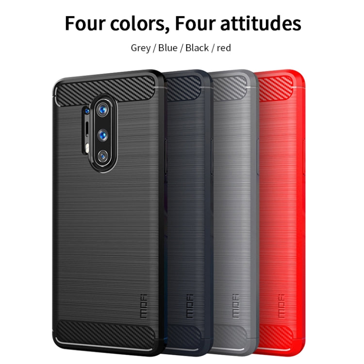 Custodia morbida TPU fibra carbonio per OnePlus 8 Pro