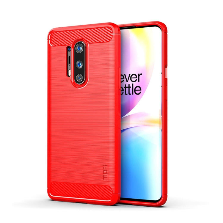 Custodia morbida TPU fibra carbonio per OnePlus 8 Pro