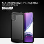 Custodia morbida TPU fibra carbonio per OnePlus 8T