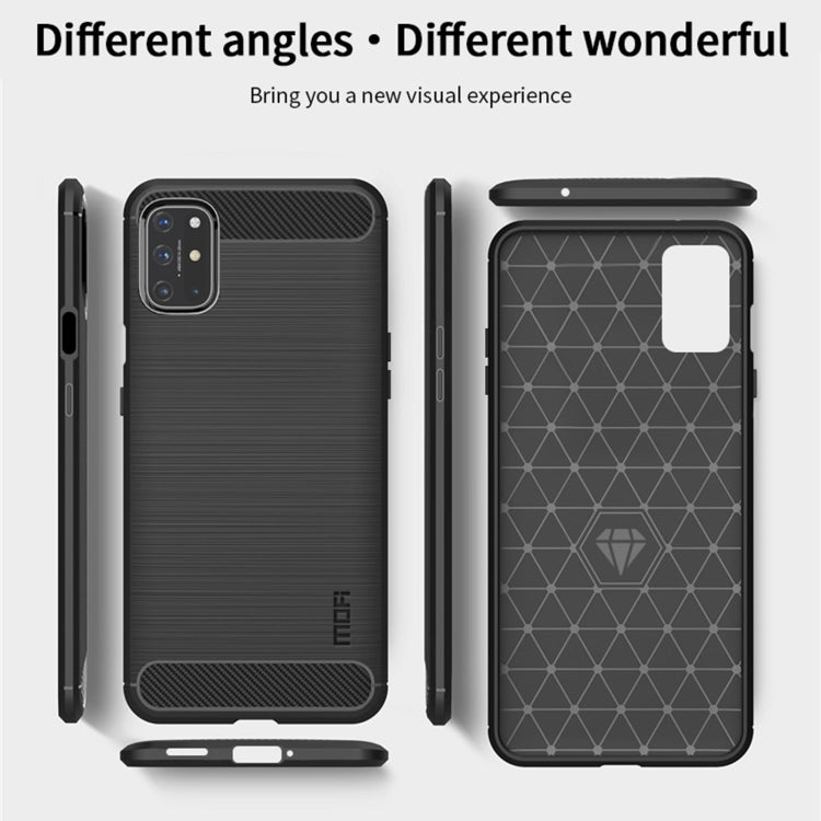 Custodia morbida TPU fibra carbonio per OnePlus 8T