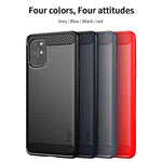 Custodia morbida TPU fibra carbonio per OnePlus 8T