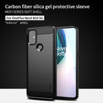Custodia morbida TPU fibra carbonio per OnePlus Nord N10 5G