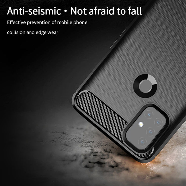 Custodia morbida TPU fibra carbonio per OnePlus Nord N10 5G