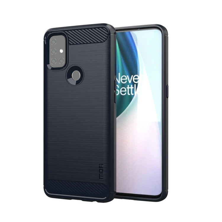 Custodia morbida TPU fibra carbonio per OnePlus Nord N10 5G