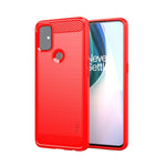 Custodia morbida TPU fibra carbonio per OnePlus Nord N10 5G