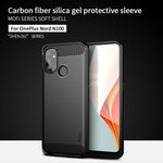 Custodia morbida TPU fibra carbonio per OnePlus Nord N100