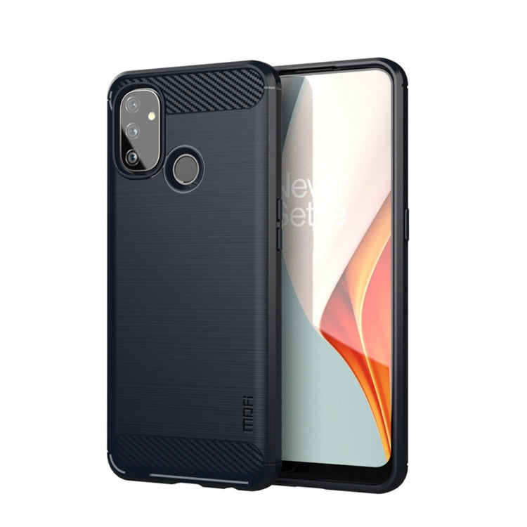 Custodia morbida TPU fibra carbonio per OnePlus Nord N100