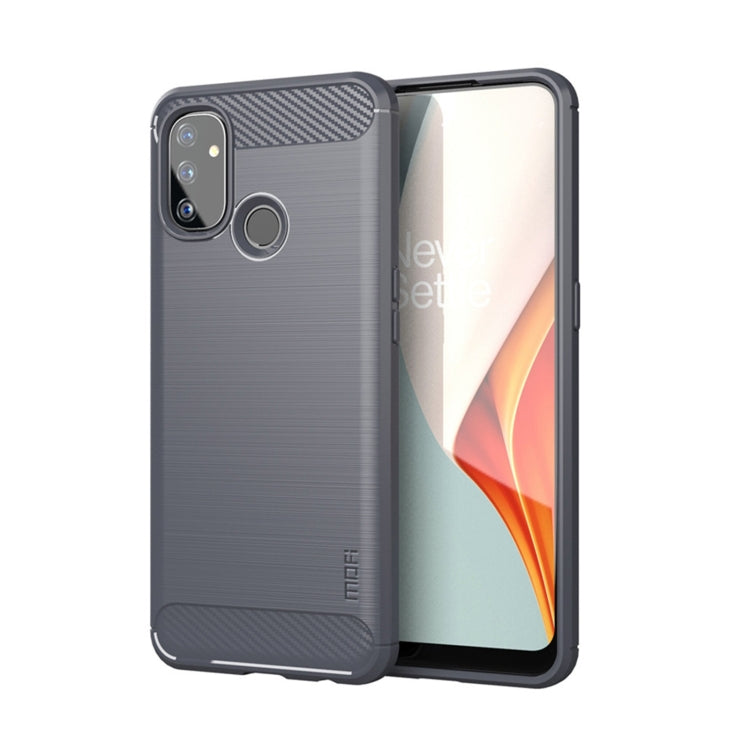 Custodia morbida TPU fibra carbonio per OnePlus Nord N100
