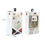 Caricabatteria da viaggio 20W PD3.0 + QC3.0 con cavo Micro USB