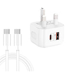 Caricabatterie da viaggio 20W PD3.0 + QC3.0 con cavo USB-C