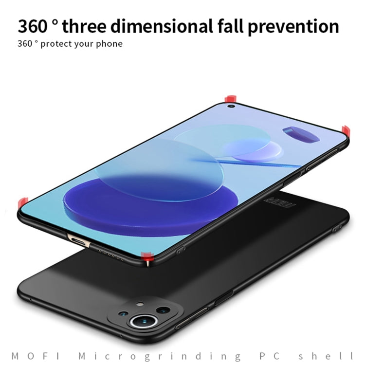 Custodia rigida ultrasottile MOFI Frosted PC, For Xiaomi Mi 11 Lite, For Huawei Nova 8, For Huawei Nova 8 Pro