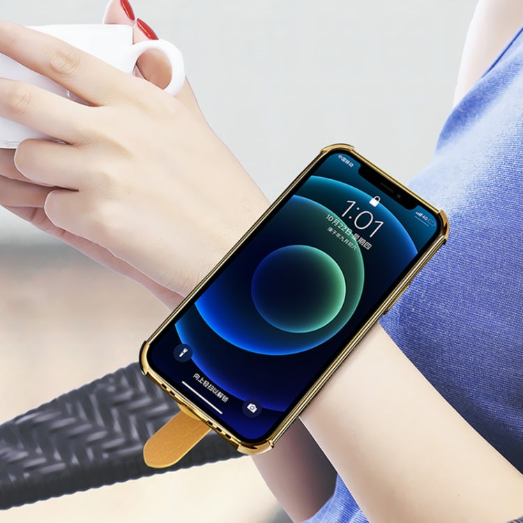 Custodia in pelle con motivo coccodrillo in TPU elettrolitico con cinturino da polso, For Samsung Galaxy A02, For Samsung  Galaxy A02s (EU Version), For Samsung Galaxy A12, For Samsung Galaxy A21S, For Samsung Galaxy A32 4G, For Samsung Galaxy S20 FE  ...