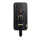 Custodia in pelle con motivo coccodrillo in TPU elettrolitico con cinturino da polso, For Samsung Galaxy A02, For Samsung  Galaxy A02s (EU Version), For Samsung Galaxy A12, For Samsung Galaxy A21S, For Samsung Galaxy A32 4G, For Samsung Galaxy S20 FE  ...